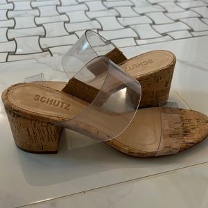 Schutz cork heels